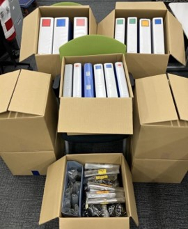リユース文具の寄贈